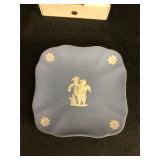 Wedgwood Jasperware Square Pin Dish Cherub