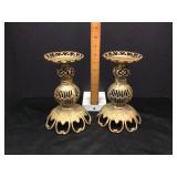 Brass Japanese Candleholders