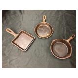 Cast iron skillets & pan