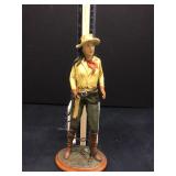 Resin cowgirl figurine