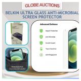 BELKIN ULTRA GLASS SCREEN PROTECTOR,ANTI-MICROBIAL