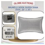 BRUNELLI HOOK QUEEN SHAM (SIZE: 20"x30")