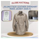 JXLUNA FAUX LEATHER OVERSHIRT NOOS JACKET(SIZE:S)