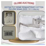 DISTINCTLY HOME ROMANTIQUE COTTON PILLOW SHAM