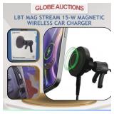 LBT MAG STREAM 15-W MAGNETIC WIRELESS CAR CHARGER