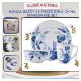 MIKASA 16-PCS DINNERWARE SET, BONE CHINA(MSP:$300)