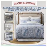 GLUCKSTEINHOME JULIETTE DUVET COVER SET (MSP:$329)