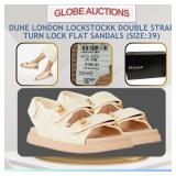 DUNE LONDON LOCKSTOCKK SANDALS, SIZE:39(MSP:$190)