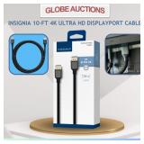 10-FT DISPLAYPORT CABLE, 4K ULTRA HD