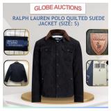 RALPH LAUREN POLO QUILTED SUEDE JACKET (MSP:$1568)