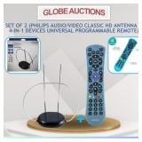 SET OF 2(TV ANTENNA+UNIVERSAL PROGRAMMABLE REMOTE)