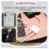 BELKIN 3.5-MM AUDIO + CHARGE ROCKSTAR FOR IPHONE