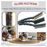 3-PCS WIRE BRUSH (NYLON, BRASS & STAINLESS STEEL)