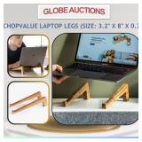 CHOPVALUE LAPTOP LEGS (SIZE: 3.2" x 8" x 0.7")