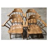 Set of 4 wood chairs