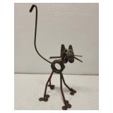 Metal handmade cat decor