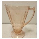 Pink depression glass pitcher