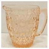 Pink Depression Glass Pitcher