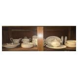 Homer Laughlin Georgian eggshell partial dish set