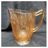 Pi k depression glass pitcher