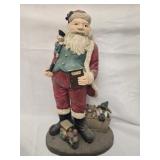 Plastic tall Santa decor