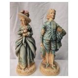 Pair of New Art Ware pottery figurines