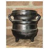 Heavy Cast Iron Footed Kettle Pot