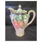 Vintage floral themed pitcher