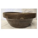 Vintage brown pottery bowl