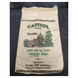 Vintage Capitol brand seed bag