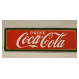 Porcelain coca cola sign