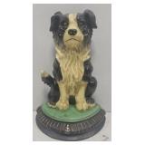 Large Cast iron Border Collie Doorstop