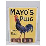 Porcelain Mayos Plug Light & Dark Sign