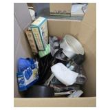 Estate box of kitchen ware and more