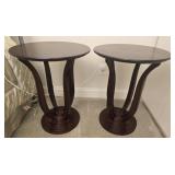 Pair of beautiful wood side tables