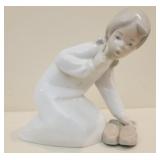 Lladro Girl with Slippers