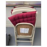 Set of 4 foldable chairs