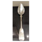 Monogrammed Silver Plated serving spoon