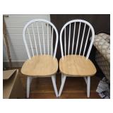 Pair of wood chairs