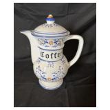 Ceramic coffee pitcher