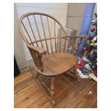 Vintage Oak wood rocking chair