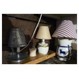 Estate lot of lamps