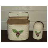 Ceramic Decorative Box & Shaker