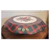 Cardinal theme cake plate