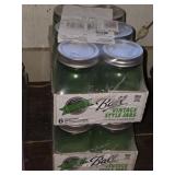 Lot of 12 Brand New Green Glass Mason Jars