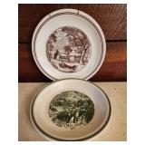 Lot of 2 Christmas Serving Dishes