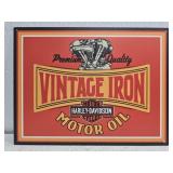 Metal Harley-Davidson vintage iron sign