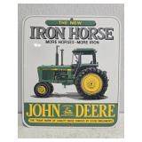 Porcelain John Deere tractor sign