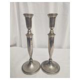 Pair of godinger silver candle holders