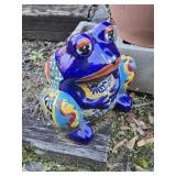 Beautiful Colorful Ceramic Frog Planter